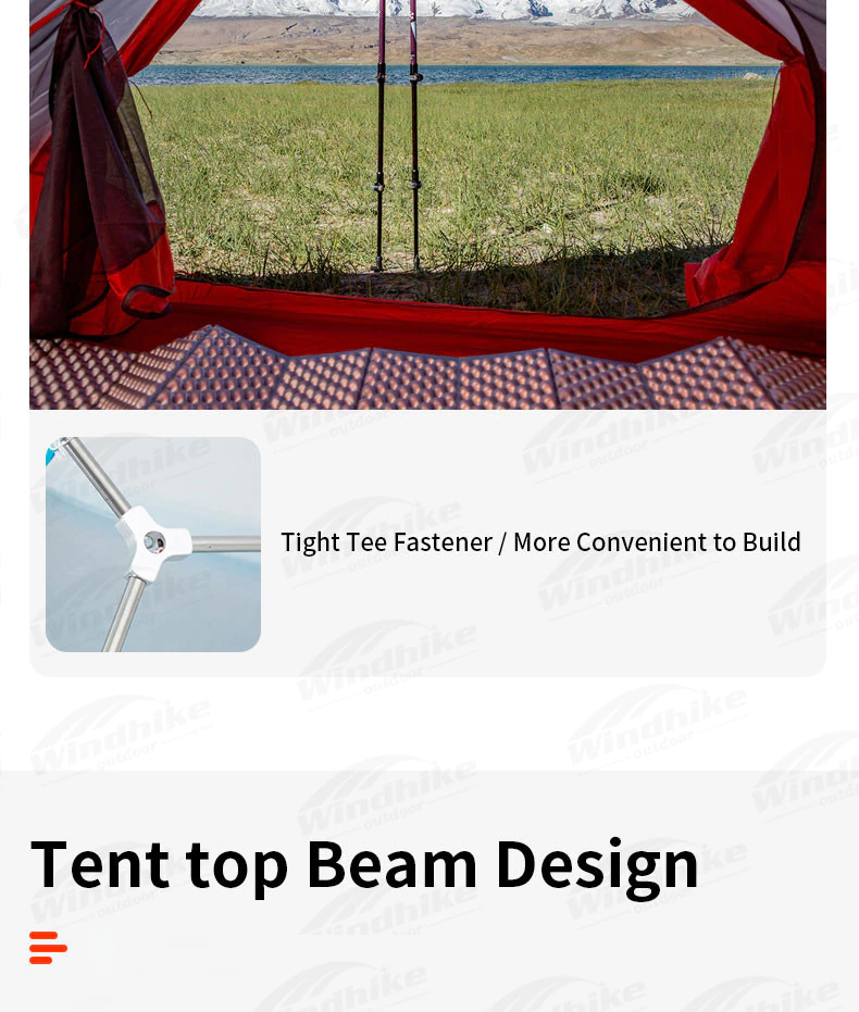 Cheap Goat Tents MOBI GARDEN Ultralight 1.3Kg Portable 1 2 Person Camping Tent 20D Fabric Double Door Waterproof Snow Skirt Hiking Tent With Mat   